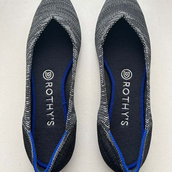 Rothys Gray Heather Points SZ 8 - Picture 2 of 4